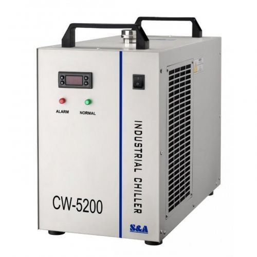 Cw-5200 industrial refrigerated chiller cnc/co2 laser cutter/engraver to 150w for sale