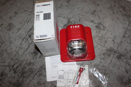 System sensor s2430 red fire alarm wall mount strobe for sale