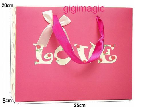 Luxury Lovely Wedding Party Paper Bags Birthday Party Gift Bag With Silk Handle