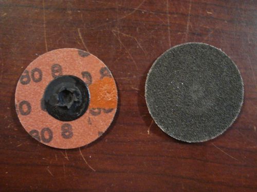 MERIT Abrasive Discs Power Lock 2&#034; 80 Grit SC Coated QTY 100 |HU3| RL