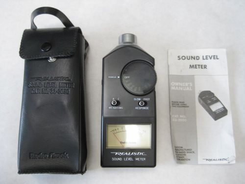 Realistic Sound Level Meter 50 to 126 dB with Leather Case and Owner&#039;s Manual