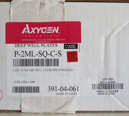 Corning axygen 96 well microplates # p-2ml-sq-c deep plate qty: 25 plates for sale