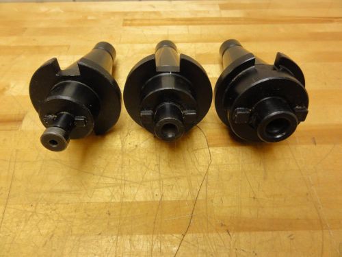 Nice (3) NMTB40 Shell Mill Tool Holders, 1/2&#034;, 3/4&#034;, 1&#034;, CNC, Milling