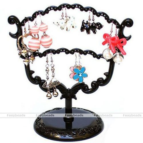 NEW Tree Display Stand Holder Organizer For 28 Holes Earring Jewelry Show Rack