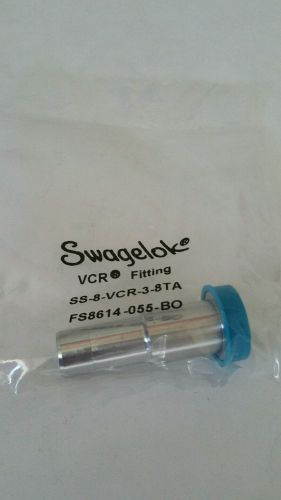 Swagelok ss-8-vcr-3-8ta,tube adapter gland, 1/2&#034; vcr x 1/2&#034; tube,vcr face seal for sale