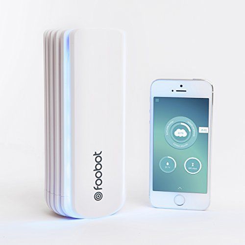 NEW Design Foobot-Indoor Air Quality White Monitor -Iphone/Android,Temperature
