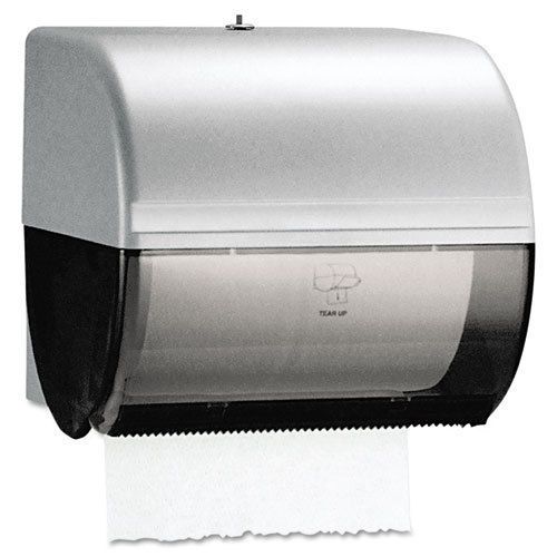Omni roll towel dispenser, 10 1/2 x 10 x 10, smoke/gray for sale
