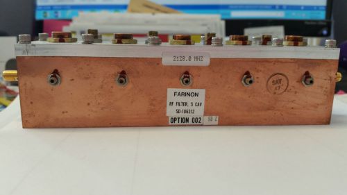 Harris Farinon SD-106312 RF Filter, 2174.80 MHz, Option 002, 5 CAV