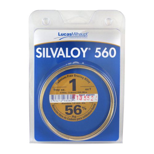 Lucas milhaupt silvaloy 560 56% silver solder brazing alloy 1 oz, 98060 for sale