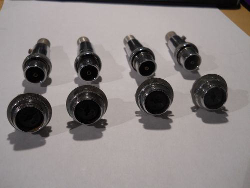 4 - Amphenol 80 series single pin microphone connector sets