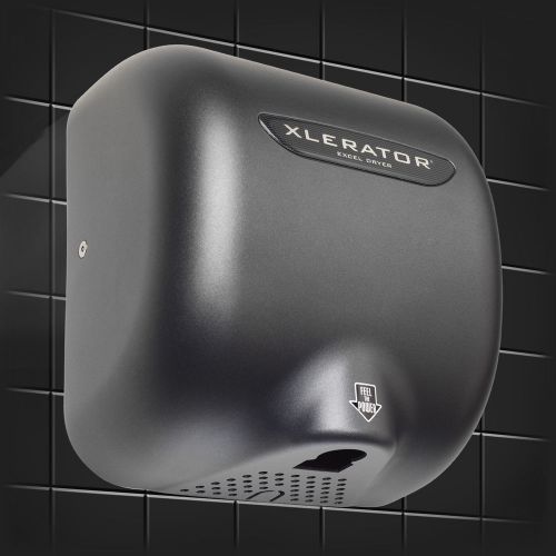 Excel Dryer XL-GR Hand Dryer, Adjustable Speed &amp; Sound Control, 110-120V, W/Heat