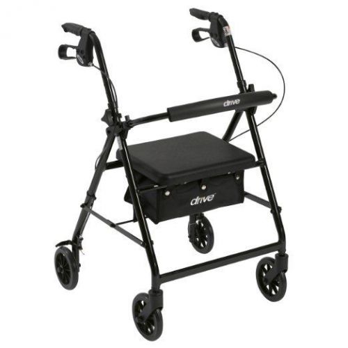 R726bk-drive aluminum rollator, 6&#034; casters(black)-free shipping for sale
