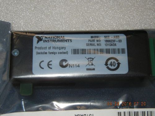 National Instruments SCC-AI03 Isolated Analog Input module, NEW