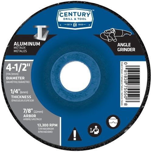 Century drill &amp; tool century drill and tool 75550 4-1/2-inch x 1/4-inch aluminum for sale