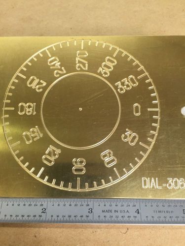 BRASS ENGRAVING PLATE FOR NEW HERMES FONT TRAY INSTRUMENT DIAL DEGREES CLOCK