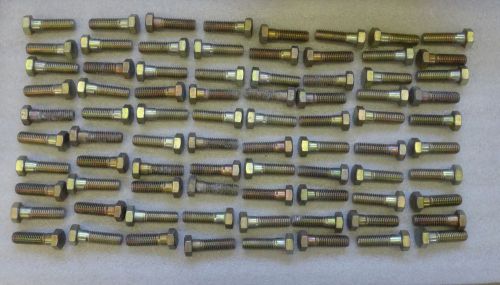 80 each 1/2&#034;-13 x 1-3/4&#034;  plated hex bolts for sale