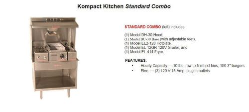 Kitchen for Food Truck, All in one-Kompact Kitchen All in one Mobile w/ Hood
