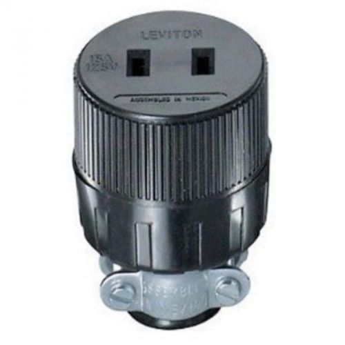 Conn rnd w/ strn rlf 15a leviton outlet adapters c20-00612-000 078477846506 for sale