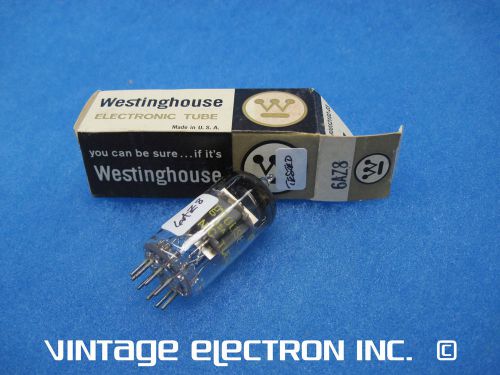 (1) NOS 6AZ8 Vacuum Tube - WESTINGHOUSE - USA - 1965 (TESTED, FREE SHIPPING!)