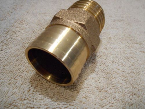 1-1/2&#034; Brass Barbed Insert Coupling for Water Wells - Merrill RBCP150 - NEW