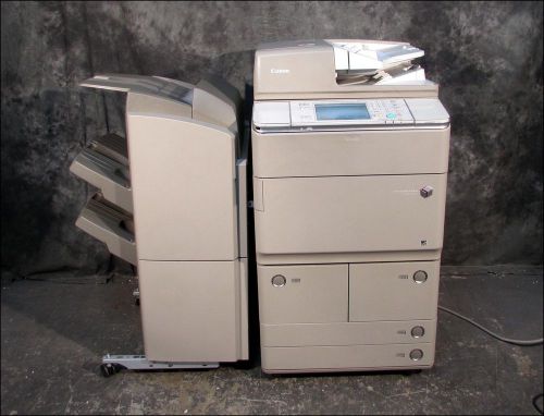 Canon 6055 imagerunner advance ir6055 copier with e1 staple finisher/345k pages! for sale