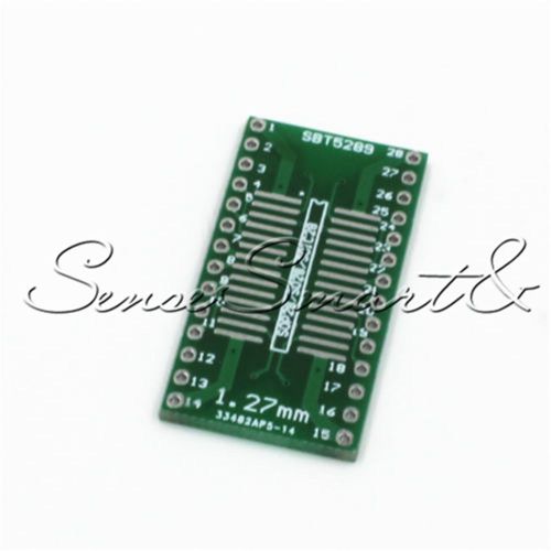 5PCS SOP28 SSOP28 TSSOP28 to DIP28 Adapter Converter Board 0.65/1.27mm PCB