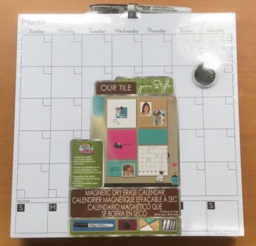 OUR TITLE YOUR STYLE Magnetic Dry Erase Calendar