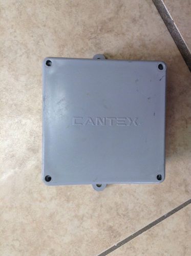 CANTEX JUNCTION BOX  4&#034; x 4&#034; x 2&#034; PVC #5133705