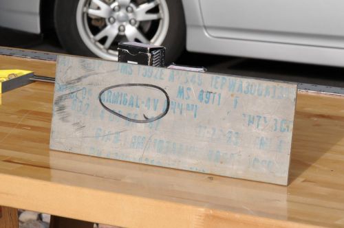 Titanium sheet Ti-6Al-4V, 6Al4V, 0.198 x 5 1/8 x 13 3/4 inches, plate, 6-4