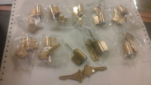 Schlage  Style cylinders  10 sets all NOT keyed alike random, 2 keys per set