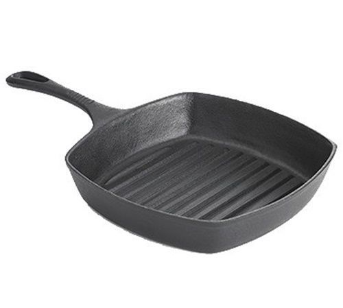 Tablecraft CW30120 Cast Iron Skillet 10&#034; x 10&#034; x 2-1/4&#034; square with grill...