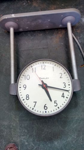 Vintage Simplex Factory Time  Clock from 1950s