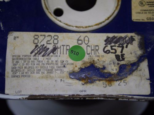 Belden #8728 cable (4 conductor/2 pairs shielded) (657ft) for sale
