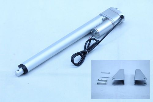 2 Sets Linear Actuator 12&#034; With Brackets &amp; Mounting Stroke 225lb Max Lift 12-V