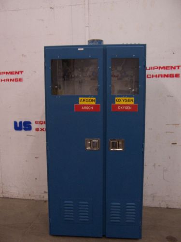 9192 scott gas safety cabinet 2 door enclosure w/ windows 36&#034; wide x 75&#034; h x 19 for sale