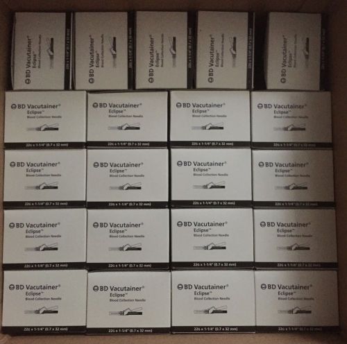 BD Vacutainer Eclipse Blood Collection Needles 22G 50 boxes(368608).