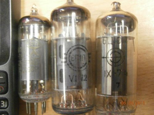 Lot of  3 vintage Soviet USSR Rusian vaccum tube