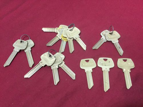 Sargent Original RA, RF, RC, RL, RN Keyway Key Blanks, Set of 15 - Locksmith