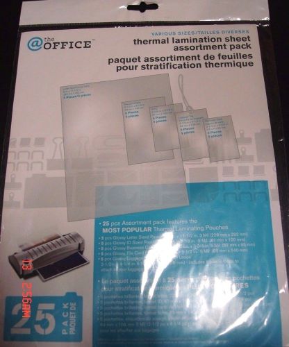@ The Office , 25 ASSORTED PACK THERMAL LAMINATION SHEET