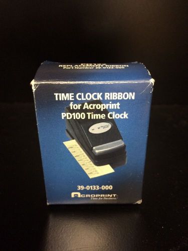 1 Acroprint PD122 Replacement Ribbon PD100 Time Clocks 39-0133-000 033297400253