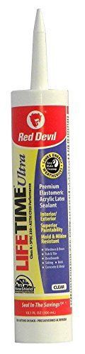 Red Devil 0777 6 Pack 10.1 oz. Lifetime Ultra Premium Acrylic Sealant, Clear