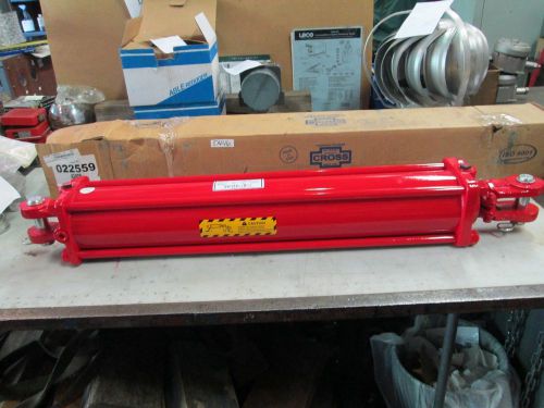 Cross Hydraulic Cylinder 4X24 4&#034; Bore 24&#034; Stroke P/N 022559 DB 1-1/2&#034; Rod (NIB)