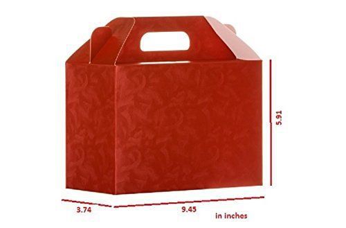 6 Gift Boxes Bags - Italian Design Wrap Premium and Stylish Red Valigetta #4I8