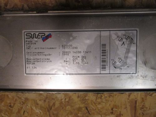 E26 schimbator zubadan 10kw - swep b25x30 heat exchanger lot of 2 new in box e26 for sale
