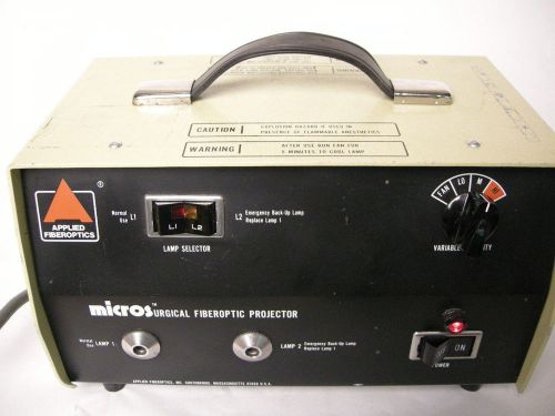 APPLIED FIBEROPTICS FIBER OPTIC LIGHT SOURCE ILLUMINATOR FOR INSPECTION LAB