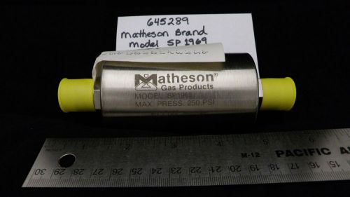 Matheson SP1969 .09 to 3.0 Micron N2/H2 250PSI AMAT 645289