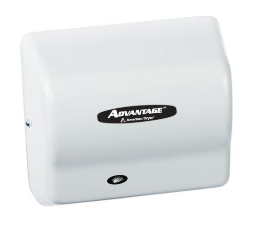 American Dryer AD90, Advantage Hand Dryer, Dries Hands In 25 Seconds with White