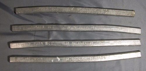 4-Kester Solder A.S.T.M. Class A 40/60 Bars-3- 1 lb, 1-15 ounces