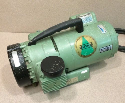 Binks model 34-1051 oil-less air pump, 3/4hp, 120 volts, 50 psig, max w.g 35 psi for sale