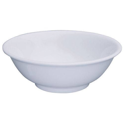 Winco MMB-32W, 32-Ounce 7.5-Inch Diameter Rimless Melamine Bowls, White, 1 Dozen